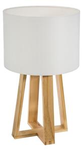 Atmosphera - Stolní lampa MOLU 1xE27/25W/230V borovice/bílá