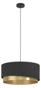 Eglo 39926 - Lustr na lanku MANDERLINE 1xE27/40W/230V černá/zlatá