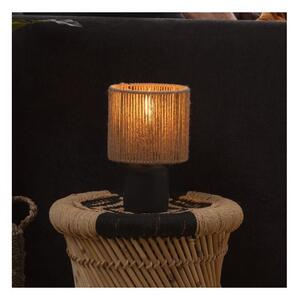 Atmosphera - Stolní lampa KOBY 1xE14/40W/230V konopí/černá