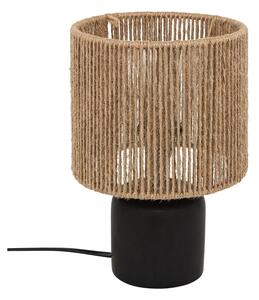Atmosphera - Stolní lampa KOBY 1xE14/40W/230V konopí/černá