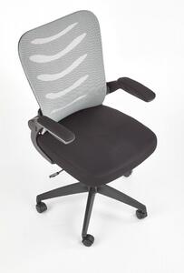 Kancelářská židle LOVREN – látka, síťovina, šedá