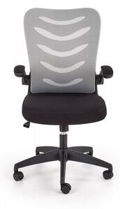 Kancelářská židle LOVREN – látka, síťovina, šedá