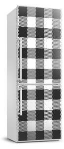 Nálepka tapeta lednička Černo-bílá mříž FridgeStick-70x190-f-95889836