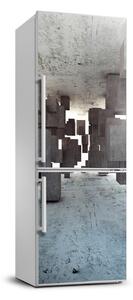 Nálepka na ledničku Krychle w betonu FridgeStick-70x190-f-97581369