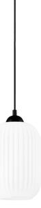 Lustr na lanku HARMA 1xE27/15W/230V pr. 14 cm bílá/černá