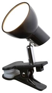Rabalux NOAH LED lampička s klipem 5W | 360lm | 3000K - černá