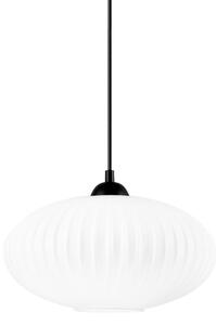 Lustr na lanku HARMA 1xE27/15W/230V pr. 30 cm bílá/černá