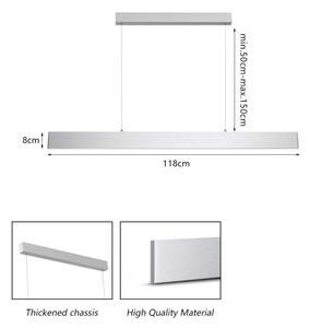Brilagi - LED Stmív. lustr na lanku SLIMLINE LED/40W/230V 3000-6000K stříbrná+DO