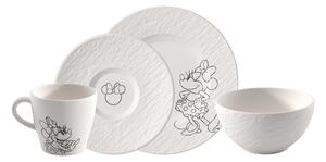 Villeroy&Boch Villeroy & Boch Manufacture Rock blanc - Mickey Mouse snídaňový set, 4 kusy