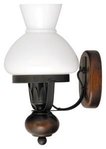 Rabalux PETRONEL nástěnná lampa 60W/E27/IP20 - tmavé dřevo, černá