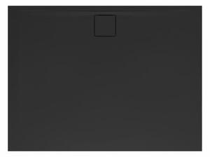 Sprchová vanička obdélníková SAT Vision 120x90 cm litý mramor černá SATSVVI12090C
