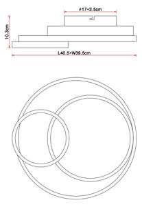 Globo 67237-36 - LED Stropní svítidlo KAMILLA LED/36W/230V