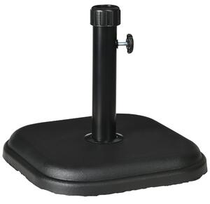 Základna slunečníku Outsunny, hmotnost 11 kg, cementová podstava pro slunečníky s průměrem 32-38 mm, pro terasu, patio, venkovní použití 36x36x31 cm Č