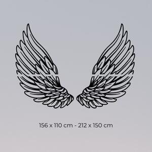 Vyřezávaná dřevěná dekorace na zeď andělská křídla | SENTOP HDF0501
