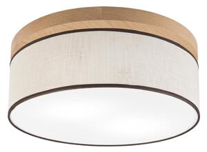 Brilagi - LED Stropní svítidlo BELLADONNA 2xE27/15W/230V pr. 40 cm krémová/dub