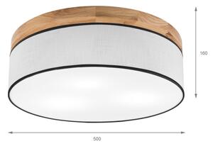 Brilagi - LED Stropní svítidlo BELLADONNA 3xE27/15W/230V pr. 50 cm bílá/dub
