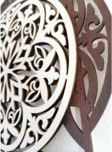 Dřevěný dekorativní obrázek s elegantním vzorem - mandala I SENTOP PR0304