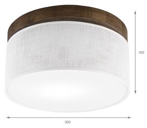 Brilagi - LED Stropní svítidlo BELLADONNA 1xE27/15W/230V pr. 30 cm bílá/dub ořech