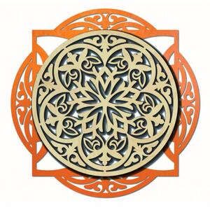 Dřevěný dekorativní obrázek s elegantním vzorem - mandala I SENTOP PR0304