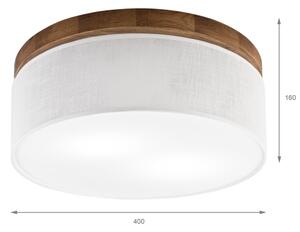 Brilagi - LED Stropní svítidlo BELLADONNA 2xE27/15W/230V pr. 40 cm bílá/dub třešeň