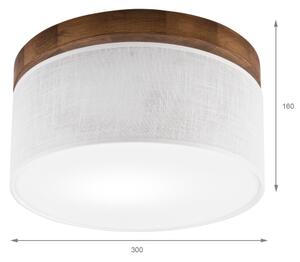 Brilagi - LED Stropní svítidlo BELLADONNA 1xE27/15W/230V pr. 30 cm bílá/dub třešeň