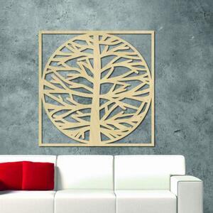 Nástěnná malba strom v rámu I SENTOP PR0372-A plywood tree of life