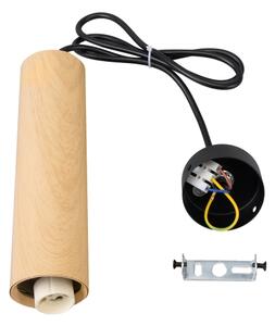 Brilagi - Lustr na lanku SELE 1xGU10/30W/230V černá/dekor dubu