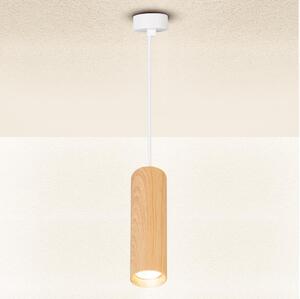 Brilagi - Lustr na lanku SELE 1xGU10/30W/230V bílá/dekor dubu