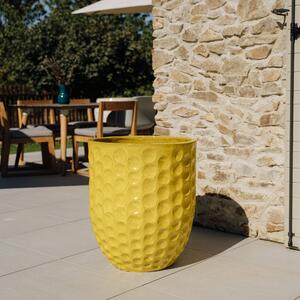 Keramický květináč MEROVEE - Žlutá - XXL (55 cm x 65 cm)