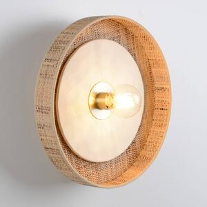MARKET SET Nástěnné svítidlo Portinatx bílé, Ø40cm