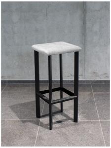 Barová židle čalouněná A11, černá VYBERTE BARVU ČALOUNĚNÍ:: Spirit 69, ZVOLTE VÝŠKU ŽIDLE:: 65 cm
