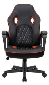 Herní židle ve 3 barvách - basic - oranžová