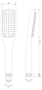 OMNIRES HUDSONX-PCR - Sprchová sada HUDSONX lesklý chrom