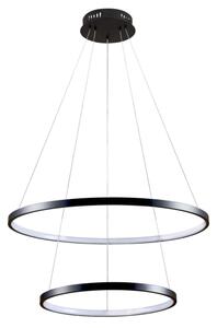 LED Lustr na lanku LEA LED/35W/230V 4000K pr. 60 cm černá