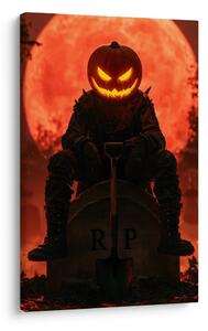 Obraz halloweenský děs pod rudým měsícem