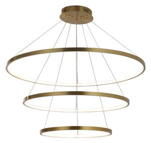 LED Lustr na lanku LEA LED/60W/230V 4000K pr. 80 cm zlatá