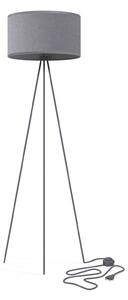 Stojací lampa Cadilac I, Ø 45 cm, šedá