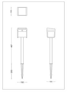 Philips - LED Solární lampa se senzorem EZRA LED/1,8W/3,7V 3000K IP44