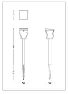 Philips - LED Solární lampa se senzorem NISSA LED/1,8W/3,7V 3000K IP44