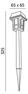 SADA 12x LED Solární lampa LED/0,06W/1,2V 1xAA 6500K IP44 100 mAh