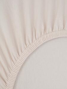MK Lůžkoviny Jersey prostěradlo do postýlky s elastanem 70 × 140 cm – bílá káva