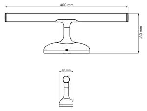 LED Koupelnové osvětlení zrcadla ARMONA LED/6W/230V 4000K 40 cm IP44 chrom