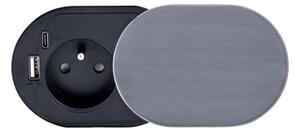 Solight PP124C-PD20 - Vestavná zásuvka 1Z + USB A+C