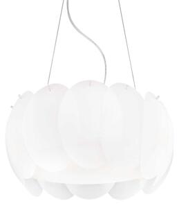 Ideal Lux - Lustr na lanku OVALINO 5xE27/60W/230V pr. 44 cm bílá
