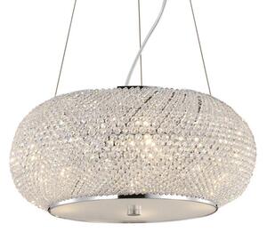 Ideal Lux - Křišťálový lustr PASHA 10xE14/40W/230V pr. 55 cm chrom