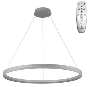 Brilagi -LED Stmívatelný lustr na lanku CIRCLE LED/55W/230V 3000-6500K stříb.+DO