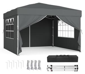 Zahradní párty stan GCT104GZ01 tmavě šedý 3x3 m