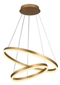 Brilagi - LED Stmívatelný lustr na lanku CIRCLE LED/70W/230V 3000-6500K zlatá+DO