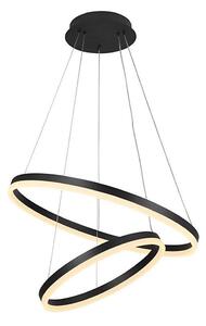 Brilagi - LED Stmívatelný lustr na lanku CIRCLE LED/70W/230V 3000-6500K černá+DO
