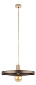 Lustr na lanku SILA 1xE27/15W/230V pr. 40 cm hnědá/béžová